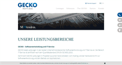 Desktop Screenshot of gecko.de