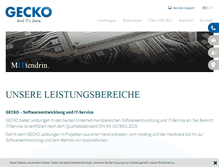 Tablet Screenshot of gecko.de